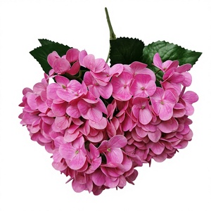 5 forchette con stampa 3D Bouquet di ortensie artificiali decorazioni natalizie matrimonio Hotel casa arrangiamento per il nuovo anno di san valentino - Product Image 1