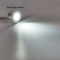 Mini spot encastré LED en aluminium, diamètre du trou 30 mm, haute luminosité 3W, éclairage intérieur pour armoire et plafond