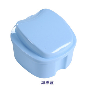 DeCare Apple Shaped <b>Denture</b> Case Plastic Storage <b>Box</b> With Lid For Full <b>Dentures</b> Care - Product Image 5