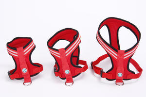 Harnais de poitrine pour animaux de compagnie chien harnais de poitrine réfléchissant confortable avec laisse concepteur de poitrine pour animaux de compagnie fournitures harnais pour chien - Product Image 2