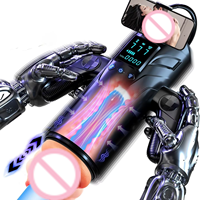 Jinba Teleskopischer Automatischer Vibrations-Masturbator mit Saugfunktion für Männer, USB-Aufladbar
