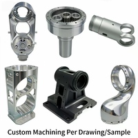 Componentes de Robot Humanoide de Aleación de Aluminio Mecanizados por CNC OEM para Fabricar Brazo, Hombro y Codo, Procesamiento Personalizado