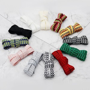 Cordones Planos de Espiga de <span class=keywords><strong>1</strong></span>.5cm de Colores Mezclados, de Poliéster Tejido, para Zapatos Casuales de Hombre, Af Sb Dunks <span class=keywords><strong>Low</strong></span> Sneakers, Venta al Por Mayor - Product Image 5