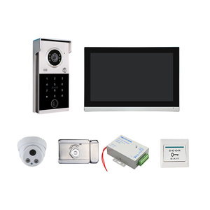 10.1 "tuya 1080p Video hệ thống <span class=keywords><strong>intercom</strong></span> <span class=keywords><strong>Wifi</strong></span> cửa có dây điện thoại thông minh tuya App video chuông cửa với vân tay ghi âm cho biệt thự - Product Image 1