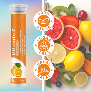 Tabletas Efervescentes <span class=keywords><strong>de</strong></span> <span class=keywords><strong>Vitamina</strong></span> C Natural OEM/ODM, Sabor a Frutas Variadas, Suplemento Vitamínico, Promueve la Inmunidad, <span class=keywords><strong>Vitamina</strong></span> C - Product Image 3