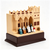 Figurine de trophée en résine personnalisée, sculpture de maison traditionnelle familiale arabe, souvenir culturel des Émirats arabes unis et d'Arabie Saoudite, commémoratif de bureau