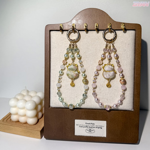 พวงกุญแจห้อยกระเป๋าหรูหรา รุ่น Original Lucky Cat Guohua Pearl ประดับด้วยหินธรรมชาติ ขนาดเล็ก ใช้ตกแต่งโทรศัพท์ได้ - Product Image 6