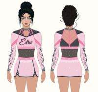 Haute qualité personnalisé pom-pom girl tenues danse jupe Cheer uniformes filles en gros Sexy strass Sublimation Performance porter