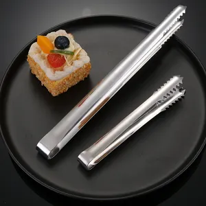 Eco-friendly Stainless Steel Kitchen Tool Low-Priced BBQ Tongs Food Tongs Utensils Mini Ice Tongs Kitchen Ware Tweezers