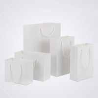 Sac en papier pour vêtements de mariage, chaussures, produits, magasin, shopping, cadeau, emballage haut de gamme blanc, vente en gros, différentes tailles 13*6*19, sac en carton