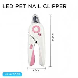 LED <b>Light</b> Pet Nail Clipper with Built-in Nail File - Safe Grooming Tool <b>for</b> <b>Dogs</b> & Cats - Product Image 2