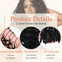 Extensions de cheveux humains au crochet à plumes Origiena, très demandées, pré-bouclées, boucles birmanes, tresses bouclées bohèmes, fournisseur de cheveux humains