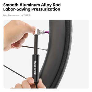 WEST BIKING Mini Bomba de Aire Portátil para Bicicleta con Válvula Presta/Schrader, Inflador de Alta Presión para Balones de <span class=keywords><strong>Baloncesto</strong></span> y Ciclismo, Accesorios - Product Image 4