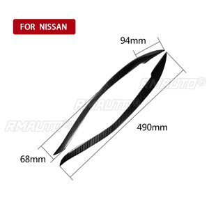 ฝาครอบไฟหน้าคาร์บอนไฟเบอร์แท้ 1 คู่ สำหรับ Nissan 200SX S15 ปี 1999 2000 2001 2002 อุปกรณ์ตกแต่งรถยนต์ - Product Image 4