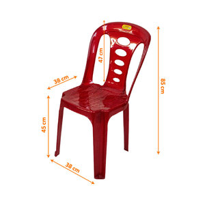 Modern Stackable Armless <b>Dining</b> <b>Chair</b> with Polyester Upholstery Durable Plastic Construction for Household and Restaurant Use - Product Image 2