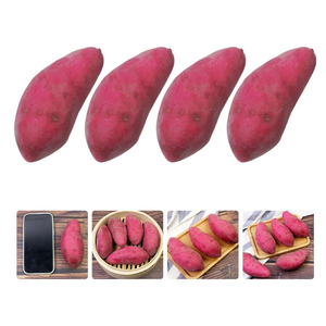Légumes Artificiels Réalistes en Mousse, Patates Douces et Faux Ignames Décoratifs pour la Maison, la Cuisine et les Fêtes d'Halloween - Product Image 4
