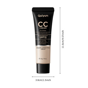 QUIYUM Crème de <span class=keywords><strong>jour</strong></span> hydratante éclaircissante pour le visage, écran solaire, anti-cernes, blanchiment naturel, <span class=keywords><strong>SPF</strong></span> 15, crème CC hydratante - Product Image 1