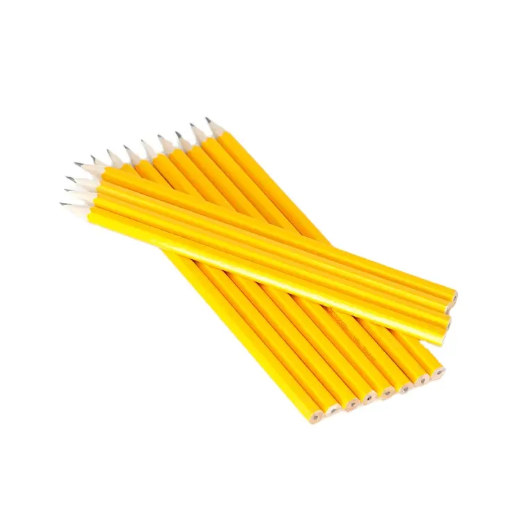 Mixoffice 12pcs पैक 7 "पीले एचबी पेंसिल पूर्व-बढ़ाई
