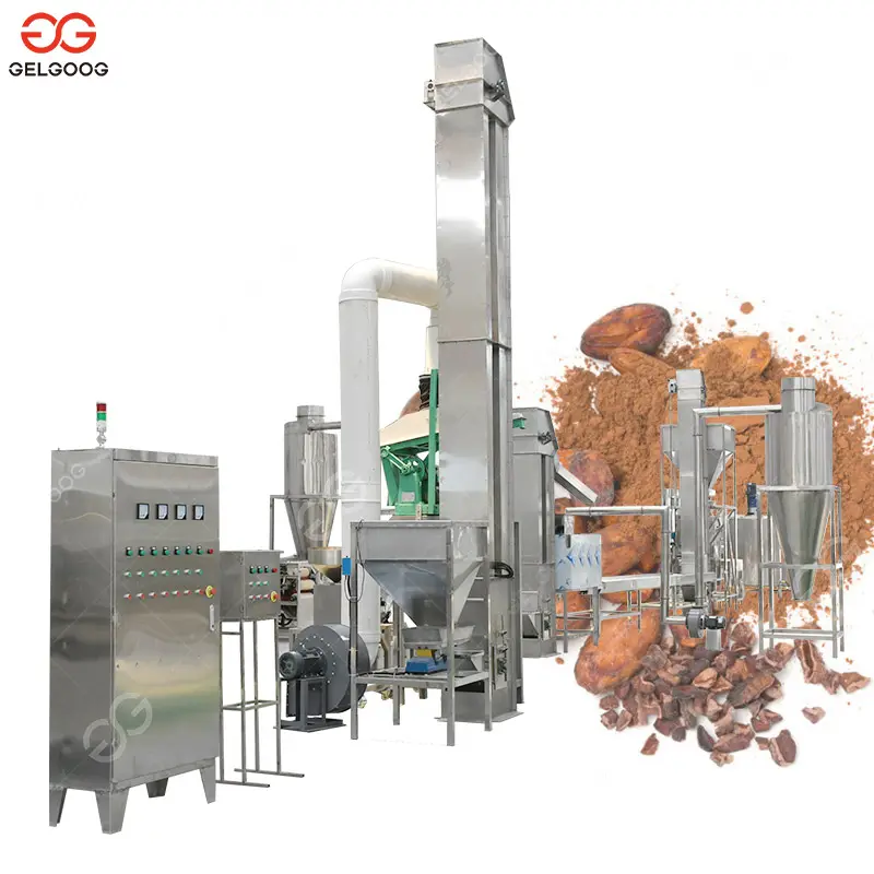 500 Kg/giờ Máy Sản Xuất Bột/Bột Hạt Cacao Dây Chuyền Uống Chất Lỏng Hạt Ca Cao Nhà Máy Chế Biến Ca Cao