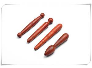 Akupunktur-Massagestab aus Holz, Runder Massagestab zur Muskelentspannung, Massagehilfe - Product Image 3
