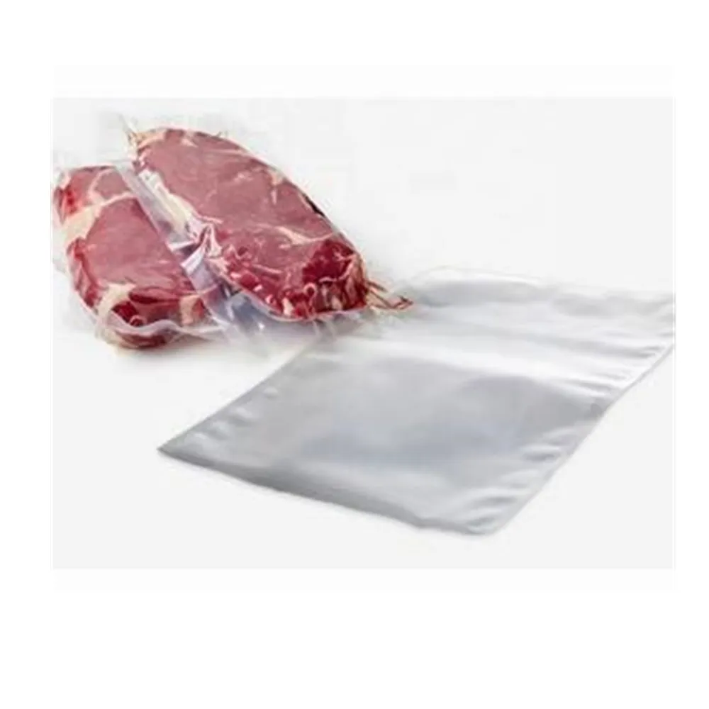 Économiseur d'aliments de qualité commerciale en plastique transparent cornue emballage sous vide scellant emballage pa pe sacs sous vide pour la nourriture