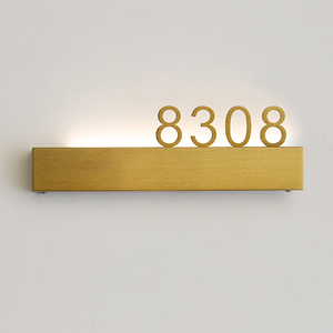 Acrilico illuminato porta numero di casa segno Led numero di casa per residenze di fascia alta in camera d'albergo - Product Image 2