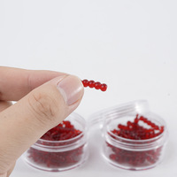 Leurre souple bionique Ver rouge à queue aiguille, petite larve souple, odeur forte, flottant, micro-organisme, acier inoxydable