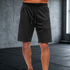 Pantalones Cortos Deportivos Casuales para Hombre, Estilo Americano Juvenil, Tendencia Transfronteriza, Elásticos, Tallas Grandes, Novedad de Verano, Pantalones Cortos de Punto de Cinco Puntos - Product Image 1