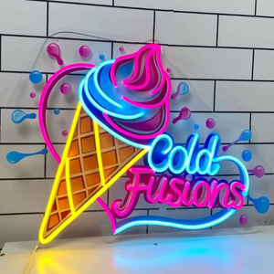 Envío Directo, Diseño Gratuito, Letrero LED de Neón con Nombre de Empresa, Cafetería, <span class=keywords><strong>Pizza</strong></span>, Helados, Hamburguesas, Pasteles, Logotipo de Marca, Letrero LED de Neón Personalizado - Product Image 3