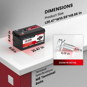 Batteries solaires au lithium BSLBATT 24v 200ah, pack de batteries B-LFP24-200, batteries solaires au lithium 24v B-LFP24-200 - Product Image 5