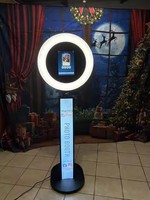 Vente directe d'usine, photomaton pour iPad avec rotation, lumière LED, mariage, fête, selfie, montage rapide, photomaton pour iPad