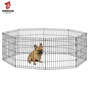 Corralito para mascotas, 8 paneles <span class=keywords><strong>de</strong></span> Metal para interiores y exteriores, plegable, portátil, para ejercicio Animal, <span class=keywords><strong>valla</strong></span> para perro - Product Image 1