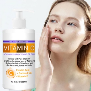 Loción Corporal con Vitamina C Orgánica de Marca Privada, 300 ml, Hidratante Natural para el Cuidado de la Piel, para Uso Diurno y Nocturno, con Efecto Blanqueador, Más Vendida - Product Image 1