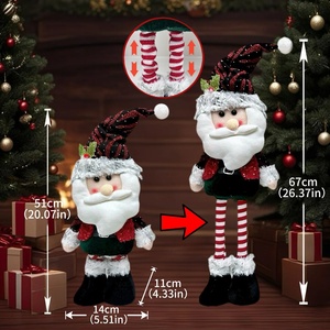 Nuevo <span class=keywords><strong>Adorno</strong></span> Navideño de Dibujos Animados 2026, Muñeco Telescópico de Pie para Decoración del Hogar de <span class=keywords><strong>Santa</strong></span> <span class=keywords><strong>Claus</strong></span> - Product Image 4
