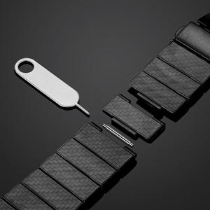 Correa de Reloj de Lujo para <span class=keywords><strong>Huawei</strong></span> <span class=keywords><strong>GT2</strong></span> 3 20mm 22mm, Correa para Relojes Samsung 4 5 <span class=keywords><strong>Pro</strong></span> <span class=keywords><strong>Classic</strong></span> con Patrón de Fibra de Carbono - Product Image 2