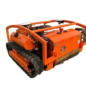 Sıcak satış fiyatı uzaktan kumanda küçük mini motor akülü robotik paletli çim biçme makinesi bahçe çiftlik çim makası kesme makinesi