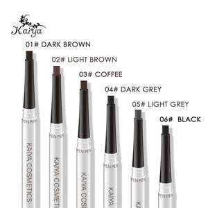 Logo personalizzato Dual Ends Vegan Eyes Makeup Liquid sopracciglia Mascara Buildable Eye Brow Powder cremoso Waterproof 3 in 1 matita per sopracciglia - Product Image 4