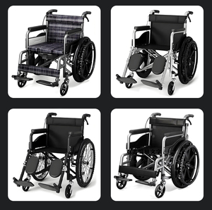 Fauteuil roulant manuel en acier carbone épaissi, pliable, avec toilette intégrée, pour personnes âgées, équipement de réadaptation - Product Image 6