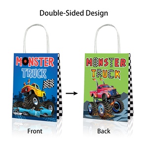 Huancai-bolsas <span class=keywords><strong>de</strong></span> papel <span class=keywords><strong>de</strong></span> regalo <span class=keywords><strong>de</strong></span> camión <span class=keywords><strong>monstruo</strong></span> con asas, bolsas <span class=keywords><strong>de</strong></span> recuerdo <span class=keywords><strong>de</strong></span> fiesta para niños, dulces, suministros para fiesta <span class=keywords><strong>de</strong></span> carreras, 12 Uds. - Product Image 2