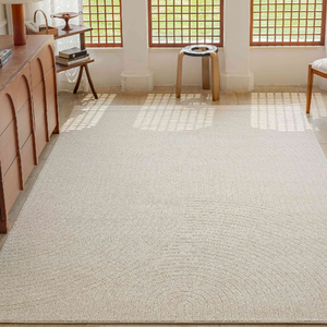 <span class=keywords><strong>Tapis</strong></span> imperméable <span class=keywords><strong>beige</strong></span> pliable en polypropylène résistant aux taches pour le salon - Product Image 4