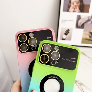 Bán Buôn Sang Trọng Gradient Thay Đổi PC Từ Trường Hợp Điện Thoại Cho <span class=keywords><strong>Iphone</strong></span> 16 15 14 13 Pro Max Cộng Với Ống Kính Bảo Vệ Điện Thoại Di Động Bìa - Product Image 2