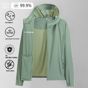 Personnalisé UPF 50 + sweat à capuche zippé femmes chemise <span class=keywords><strong>de</strong></span> soleil à manches longues veste en toile mince pour la <span class=keywords><strong>randonnée</strong></span> été vêtements <span class=keywords><strong>de</strong></span> Protection solaire en plein air - Product Image 3
