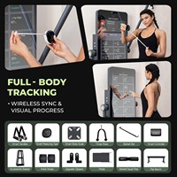 Système de pèse-personne numérique multifonctionnel IMBODY de qualité commerciale, système de fitness intelligent pour la musculation, miroir intelligent