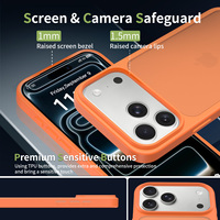 Coque de téléphone mobile givrée antichoc en TPU et PC, finition mate douce au toucher, pour iPhone 17 Air 16 Pro 15 14 Plus 13 12 Pro Max