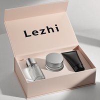 Boîtes magnétiques cosmétiques personnalisées de haute qualité et solutions d'emballage de coffrets cadeaux en papier pour soins de la peau masculins de luxe