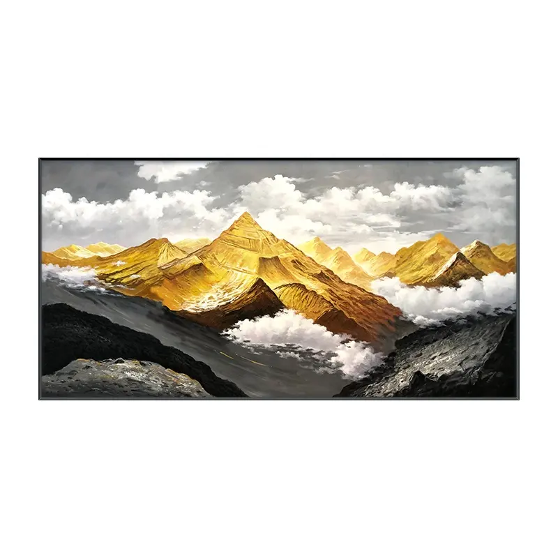 Modern simple master hand painted picturesque oil painting art living room porch sofa background decoration painting