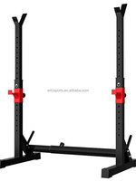 Rack de musculation combiné réglable amélioré avec banc de musculation et support pour barre, barres parallèles pour pompes et entraînement de force
