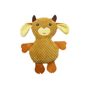 Inserto per <span class=keywords><strong>Squeaker</strong></span> Non tossico marrone nero giocattoli per cani cigolanti di peluche di pecora durevole morbido giocattolo da spremere per cani - Product Image 5