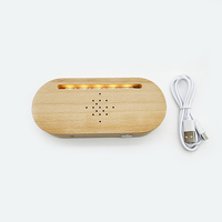 Veilleuse LED musicale minimaliste à lumière blanc chaud, rechargeable par USB, à intensité variable, avec commande tactile pour base en bois DIY, compatible maison intelligente