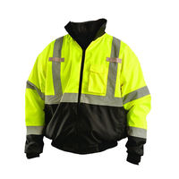 Veste de travail réfléchissante haute visibilité pour hommes, veste de travail lourde pour la construction, logo personnalisé orange et vert, hiver